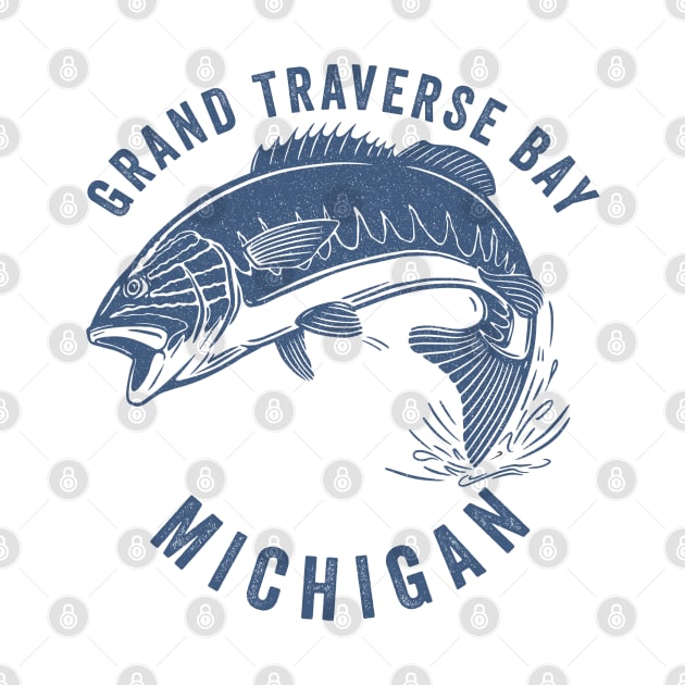 Grand Traverse Bay Michigan by Eureka Shirts