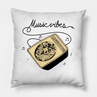 Music vibes Pillow