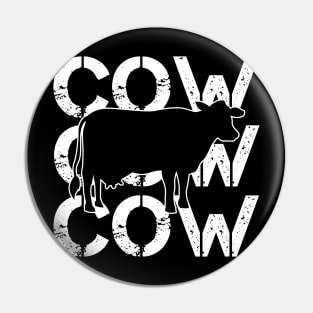Retro Cow Pin