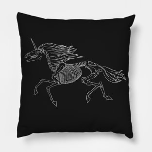 Unicorn Skeleton Pillow