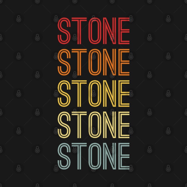 Stone Name Vintage Retro Pattern by CoolDesignsDz