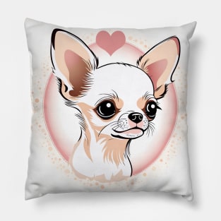 Pretty Little Baby Chihuahua Puppy Dog Pillow