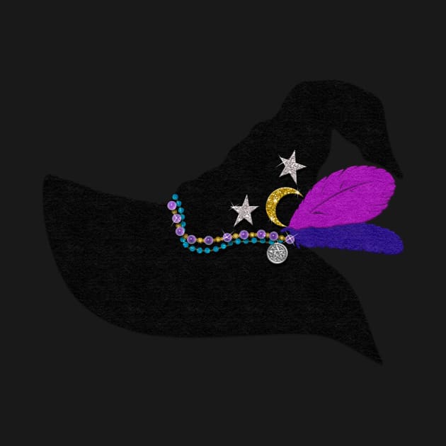 Felt Look Witch Hat | Original Art by Cherie(c)2021 by CheriesArt