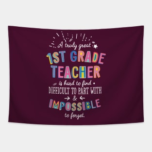 A truly Great 1st Grade Teacher Gift - Impossible to forget Tapestry