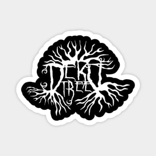 Black Metal Deku Tree Logo Magnet