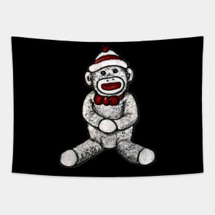 Sock Monkey Retro Tapestry