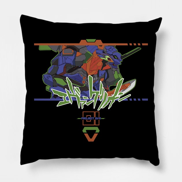 PROJECT-EVA-01 Pillow by DAIMOTION