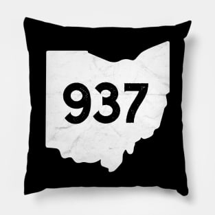 937 Dayton Ohio Outline Pillow