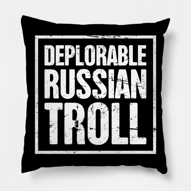 Funny Russian Troll / Internet Bot Pillow by MeatMan