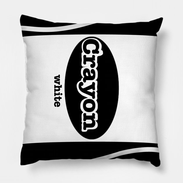 Color White Pillow by TonTomDesignz