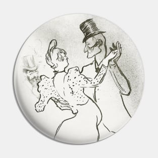 Dancing in the Moulin Rouge by Henri de Toulouse-Lautrec Pin