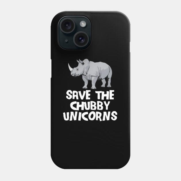 Save The Chubby Unicorns Rhino Animal Rights Phone Case by klei-nhanss