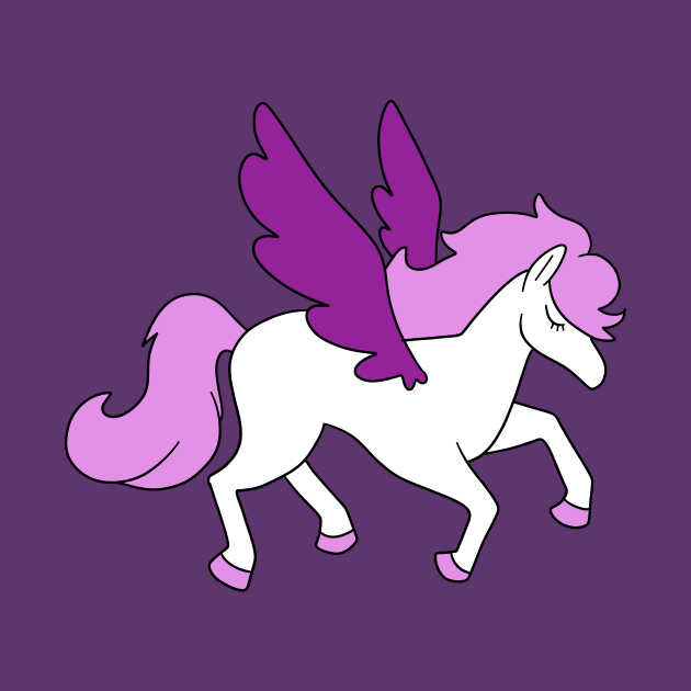 Purple Haired Pegasus by saradaboru