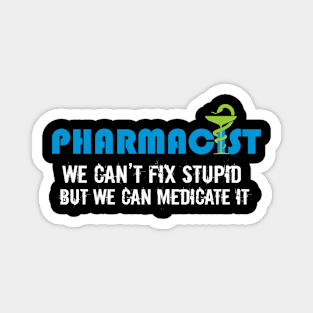 Medicate It Pharmacists Gift Pharmacy Tech Medical Student  Design Magnet