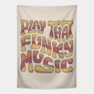 Play That Funky Music Word Art Tapestry