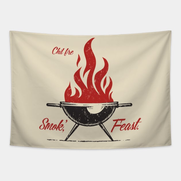 Grill Fest Tapestry by DreamingWhimsy
