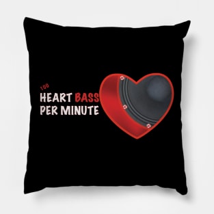 100 Heart Bass Per Minute Pillow