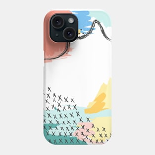 mininal century brush painted Phone Case