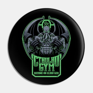 Cthulhu Gym - Muscular Bodybuilder Monster Pin