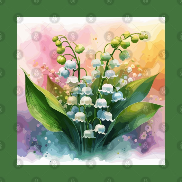 Lily of The Valley Flower by Jenni Arts
