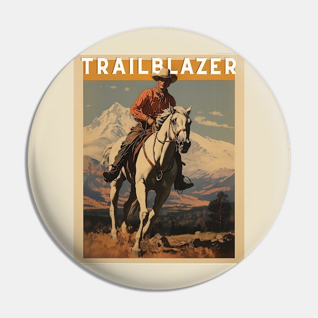 Rocky Mountain Maverick: Trailblazing Frontier Cowboy Pin by Iron Creek