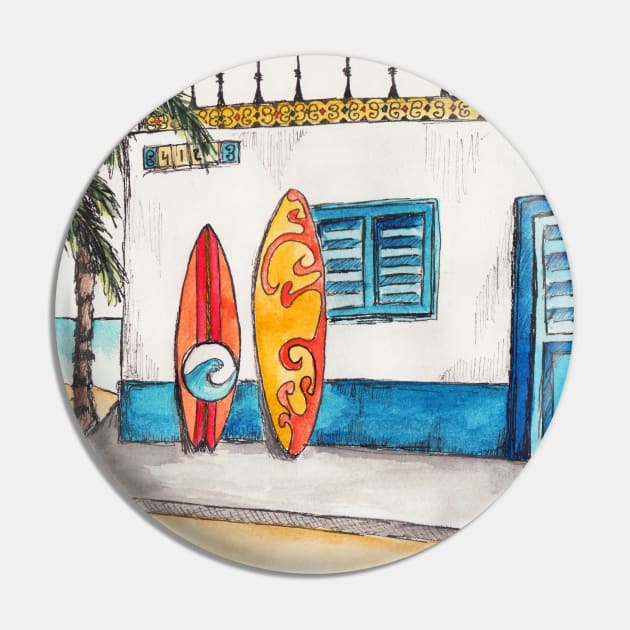 Surf Shack Pin by Claudia-Brueggen