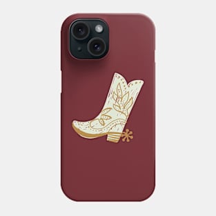 Cowboy Boot Doodle Phone Case