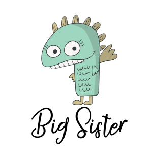 Big Sister Monster Pregnancy Announcement T-Shirt