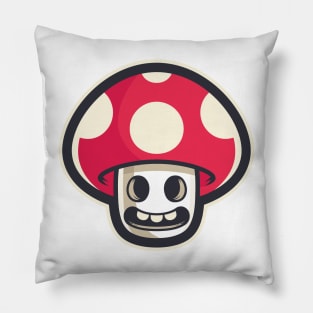 Red laughing fungus Pillow