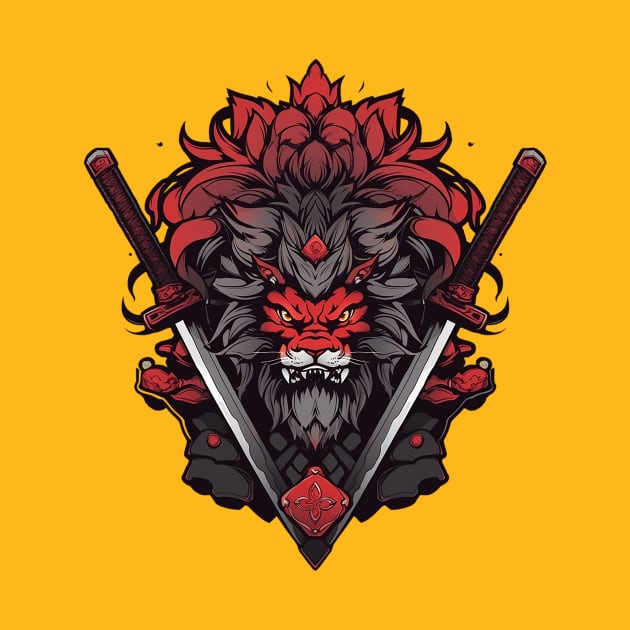 samurai lion by fancy ghost