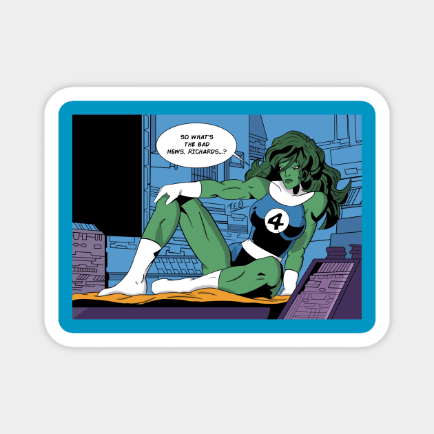 She-Hulk Fatastic Four. Magnet by Eternal Oak Store's