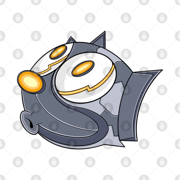 Mecha Cyborg Felix the Cat Whistle by ryroxtoons