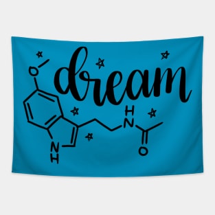 Dream Melatonin Molecule Structure Tapestry