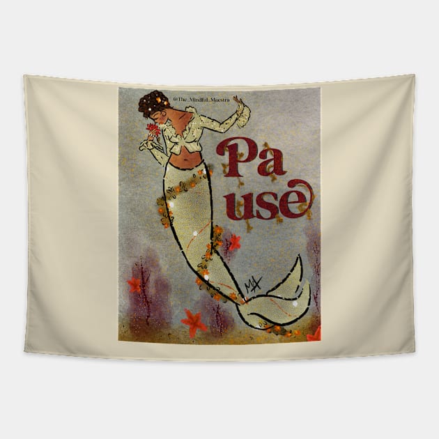 Mermaid Pause Tapestry by The Mindful Maestra
