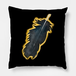 Black Feather Pillow