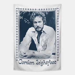 Gordon Lightfoot / Retro Style Fan Design Tapestry