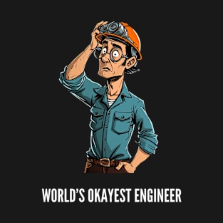 World's Okayest Construction Engineer v1 T-Shirt