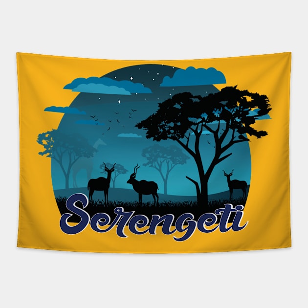 Serengeti in Africa my dreams Tapestry by Chipity-Design