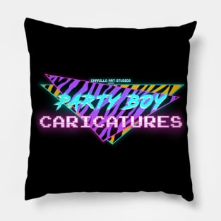 party boy caricatures Pillow