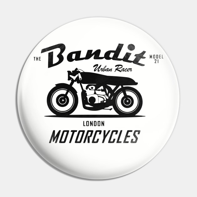 The Bandit Retro Motorcycle Pin by TCP