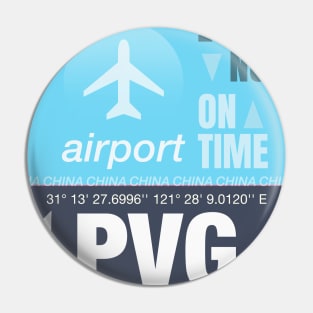 PVG Shanghai airport Pin