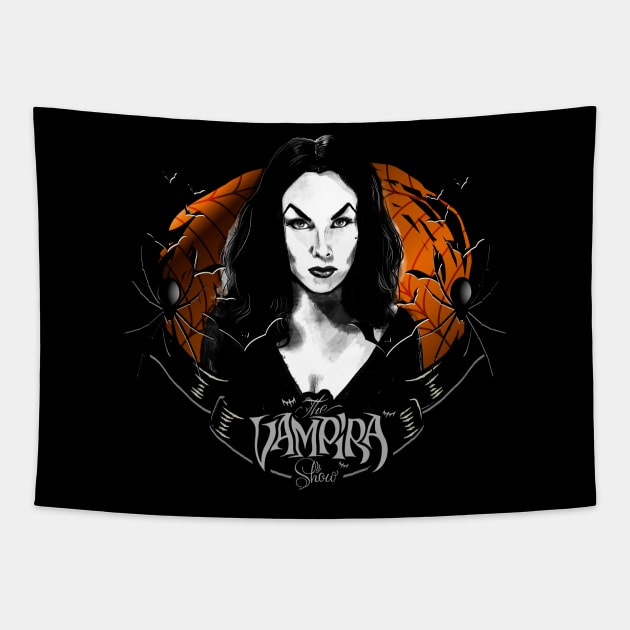 Goth Queens - Vampira (Maila Nurmi) Tapestry by Otracreativa