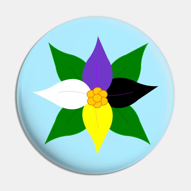 Pride Poinsettia Pin by traditionation