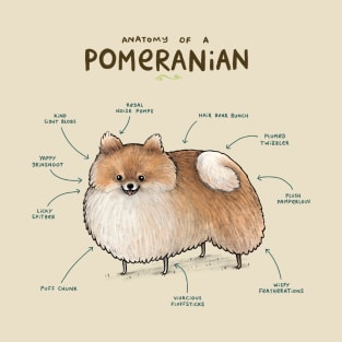 Anatomy of a Pomeranian T-Shirt