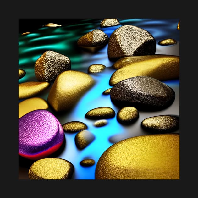 River Rocks for Relaxation by ArtistsQuest