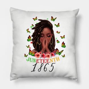 Juneteenth 1865, Black Girl Magic, Black Women, Black Queen Pillow