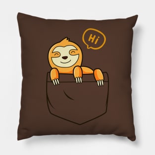 Lady Sloth in pocket Pillow