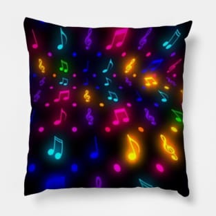 Color music Notes Pillow