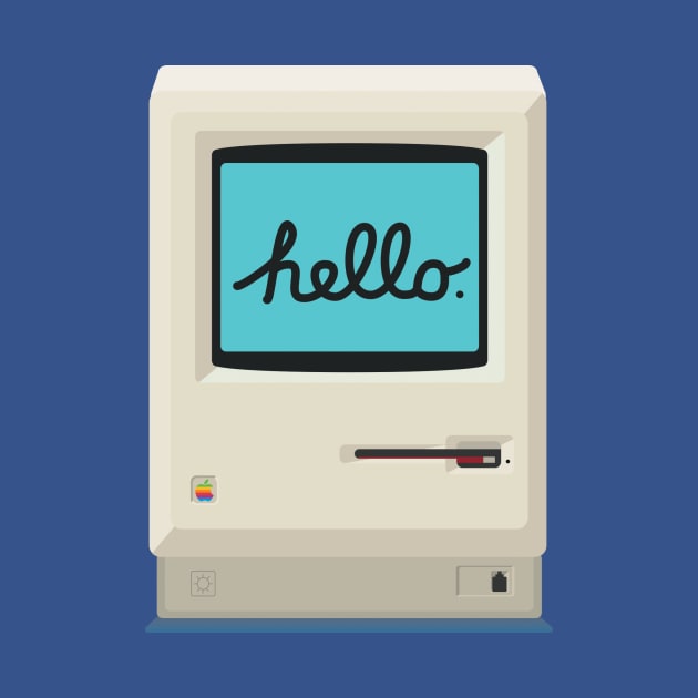 Flat 1984 Macintosh by AxelCardinaels