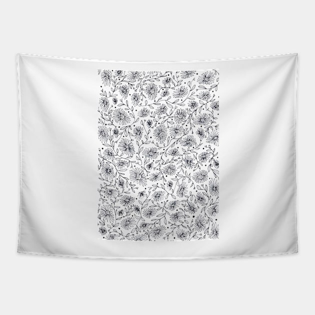 Floral Cluster Tapestry by halideO